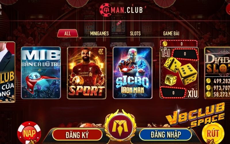 MANCLUB - Nền tảng game bài trực tuyến hàng đầu Việt Nam